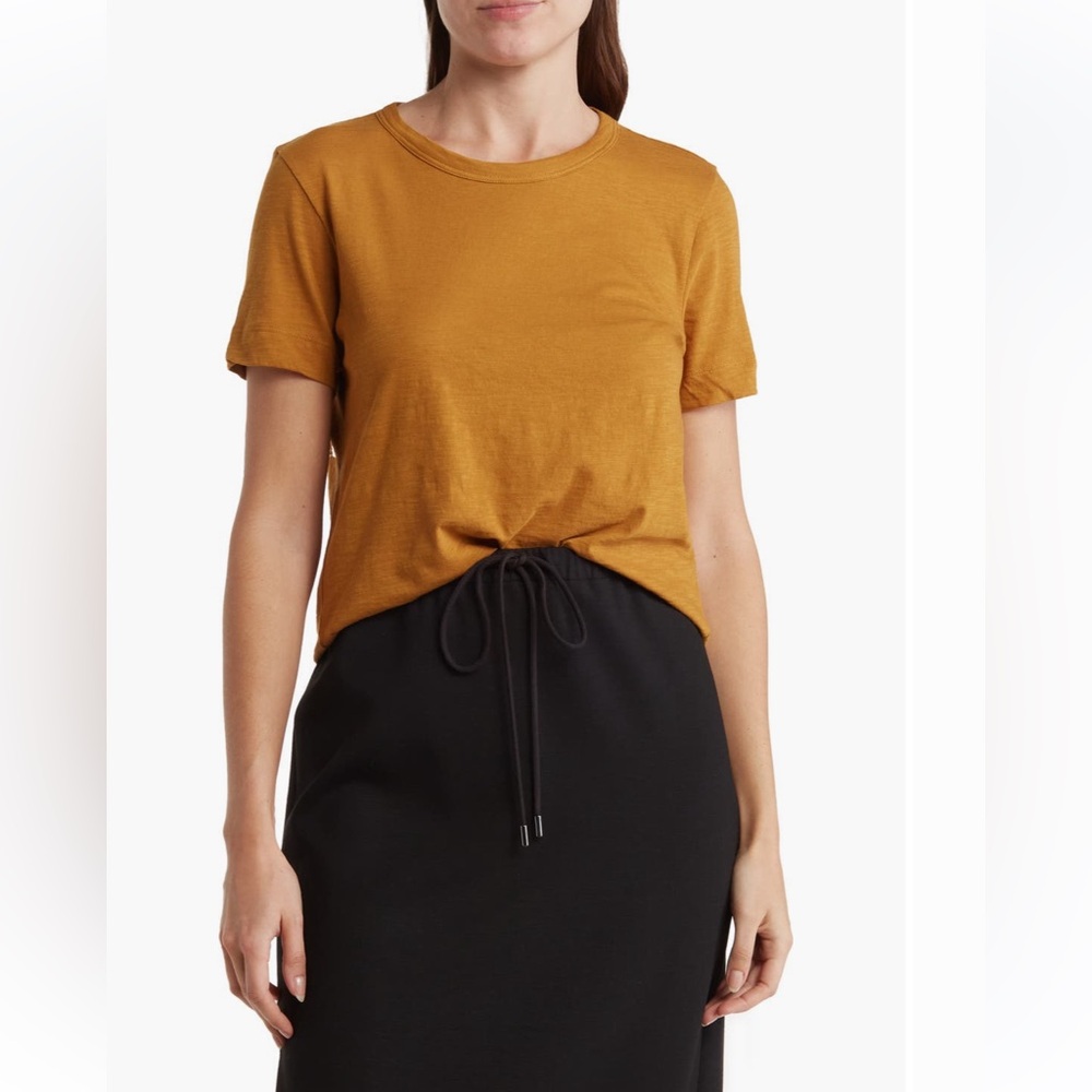 Theory mustard yellow top size S